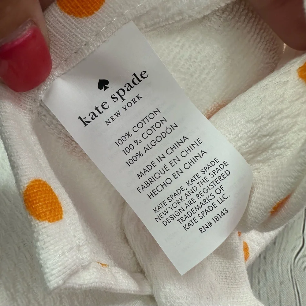 NWT Kate Spade new york summer mocktail cocktail cotton Kitchen Towels 2pc